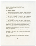 Press Kit From the John F. Kennedy ''Texas Welcome Dinner'' the Night of His Assassination